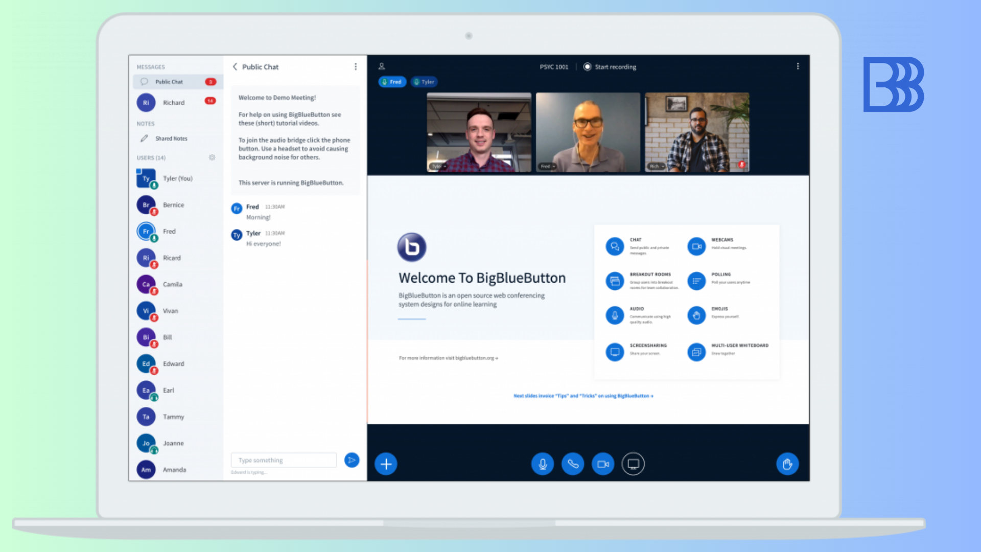 BigBlueButton classroom platform